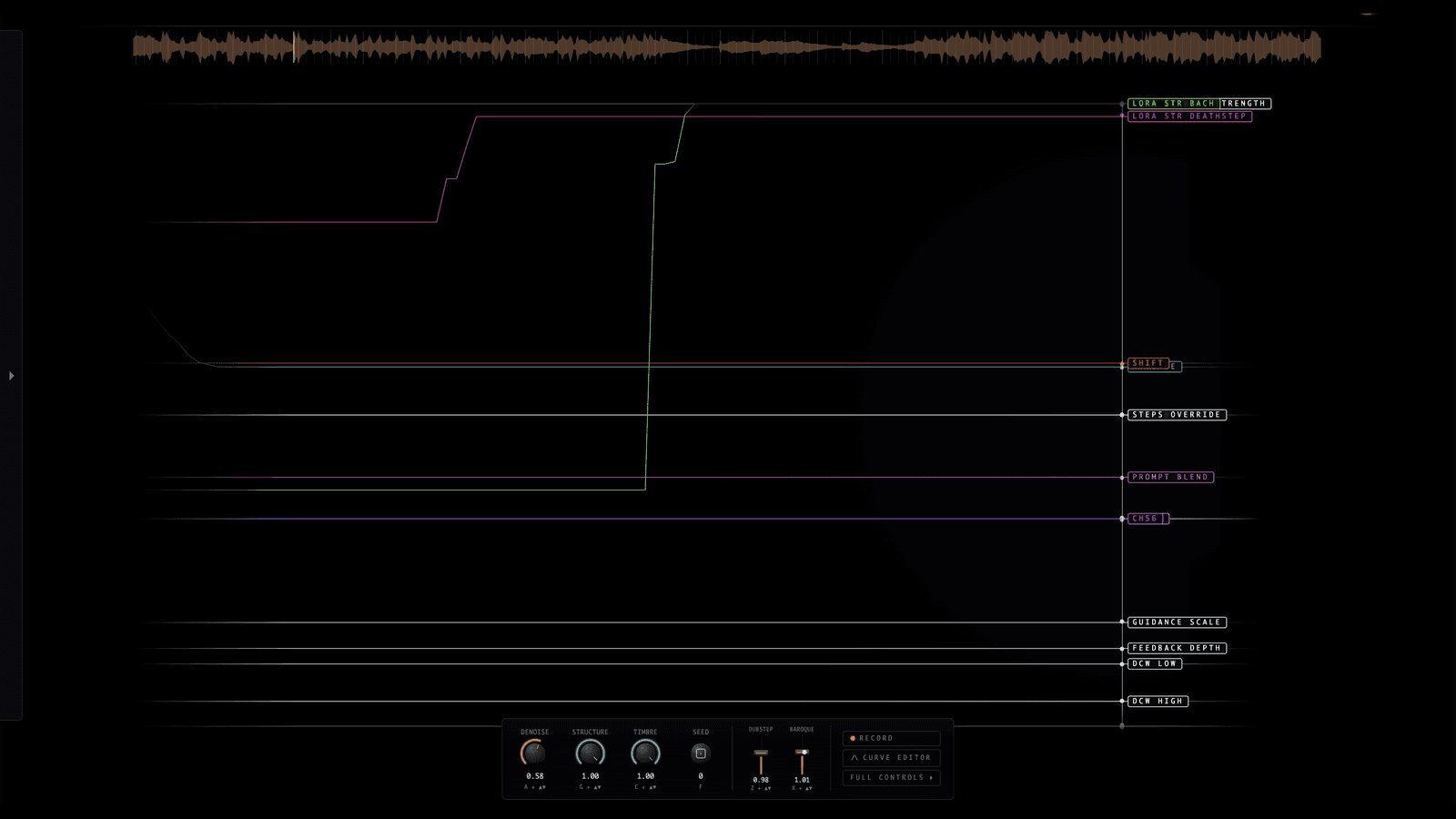 Realtime Music Generation with DEMON