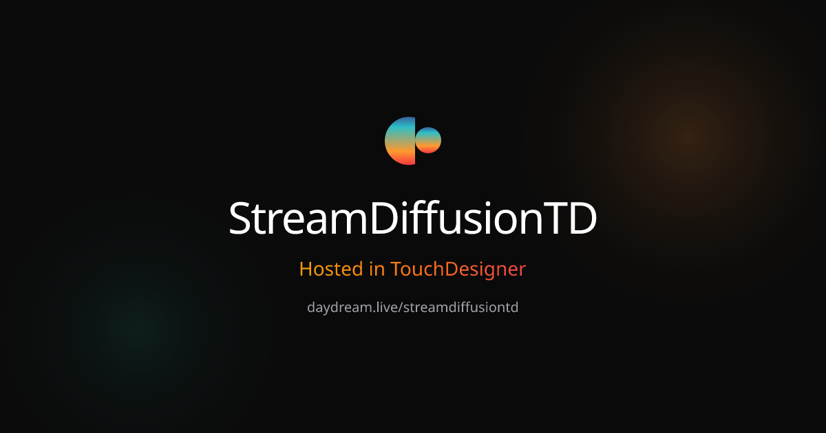 Hosted StreamDiffusion for TouchDesigner — Daydream